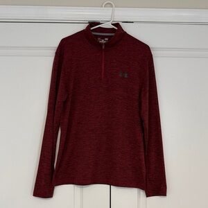 Under Armour Red Quarter-Zip Pullover